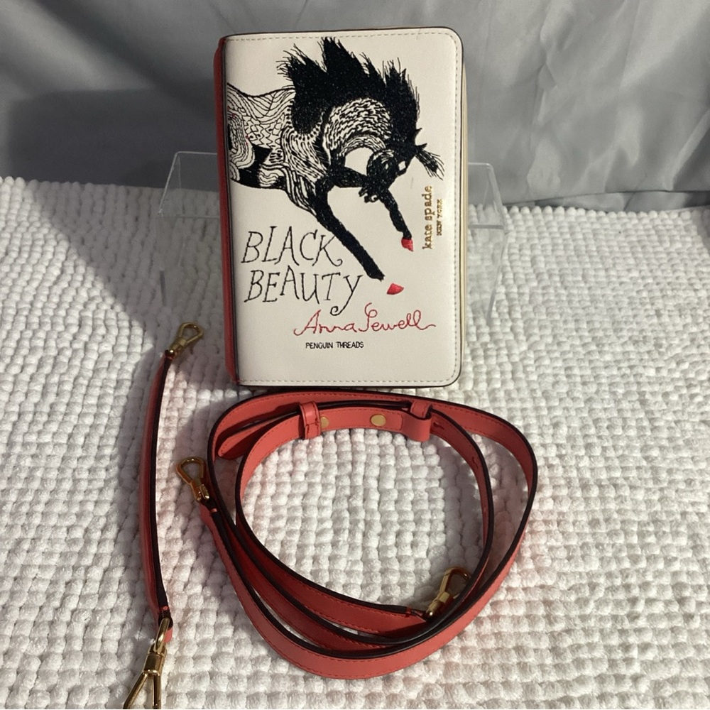 Kate Spade Storyteller Black Beauty 3D Leather Book Novelty Crossbody Bag - Picture 15 of 15
